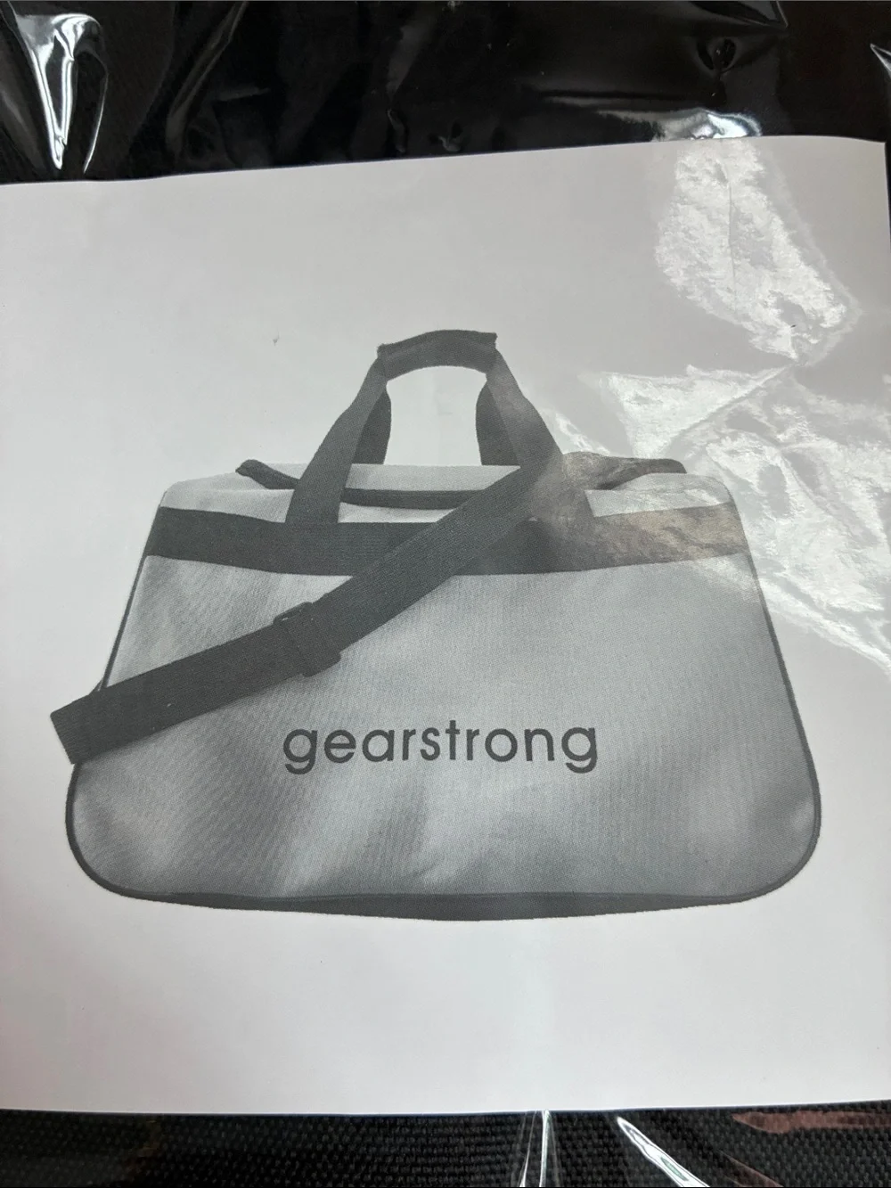 NWT Gearstrong Gym Bag Black Travel Duffel Bag